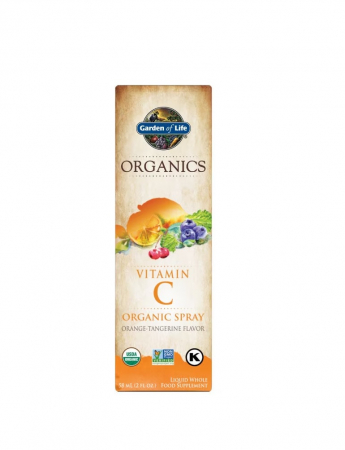 Vitamina C - Mykind Organics Vitamin C Organic Spray Orange-Tangerine 58 ml. - Garden of Life