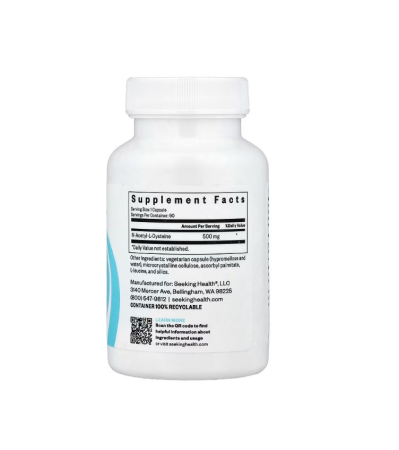 NAC (N-Acetyl-L-Cysteine) 500mg 90 Capsule - Seeking Health [1]