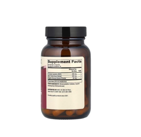 NAC with Milk Thistle 60 capsule - Dr. Mercola [1]