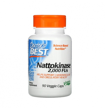 Doctor's Best - Nattokinase 2000 FUs 90 Capsule - Doctor's Best