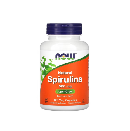 NOW Foods - Natural Spirulina 500mg 120 capsule - NOW Foods
