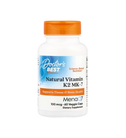 Vitamina K - Natural Vitamin K2 MK-7 with MenaQ7 100mcg 60 Capsule - Doctor's Best