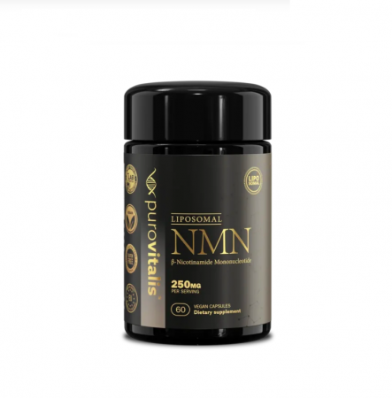 Purovitalis - NMN Liposomal Nicotinamide Mononucleotide 250mg 60 capsule - Purovitalis