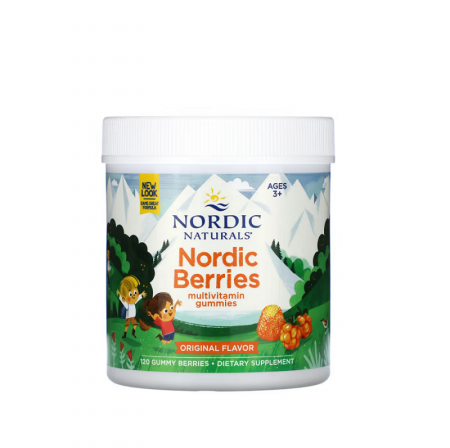 Suplimente Pentru: - Nordic Berries Multivitamin Gummies Varsta 3+ Original 120 Gummy  - Nordic Naturals