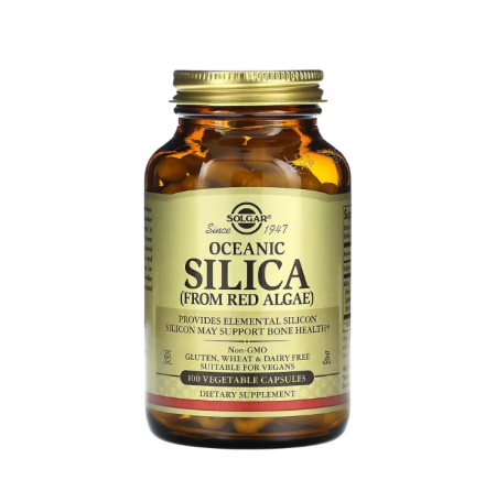 Solgar - Oceanic Silica From Red Algae (Siliciu) 100 Capsule - Solgar