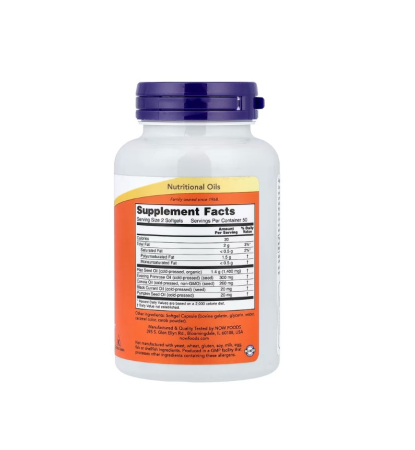 Omega 3-6-9 1000mg 100 capsule moi - NOW Foods [1]