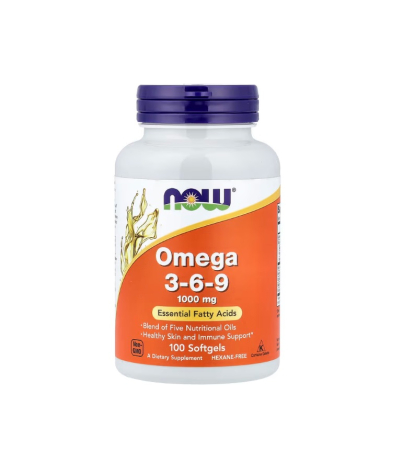 Imunitate - Omega 3-6-9 1000mg 100 capsule moi - NOW Foods