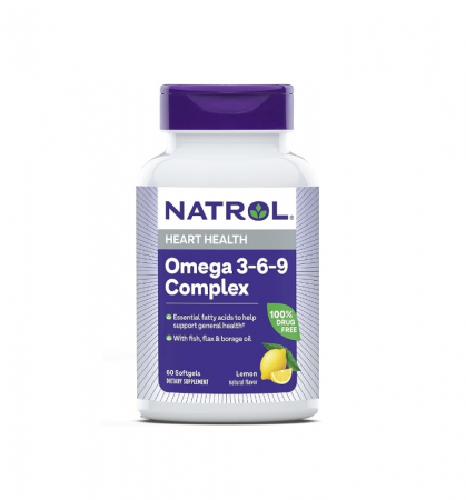 Natrol - Omega 3-6-9 Complex 1200mg 60 capsule - Natrol