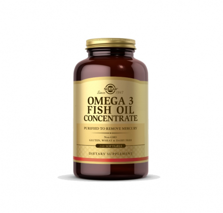 Omega & Ulei De Peste - Omega 3 Fish Oil Concentrate 240 capsule moi - Solgar