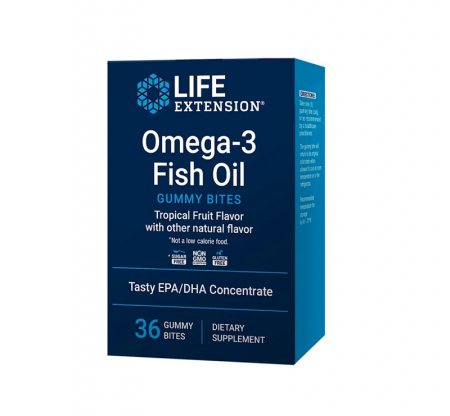 Life Extension - Omega-3 Fish Oil Gummy Bites 36 gummy - Life Extension