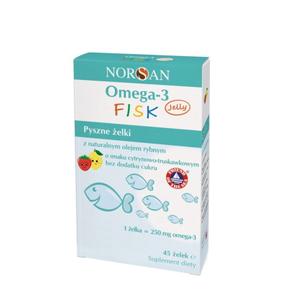 Norsan - Omega-3 Fisk Jelly 45 jeleuri - Norsan