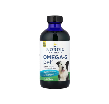 Omega & Ulei De Peste - Omega-3 Pet pentru caini talie medie si mare 237 ml - Nordic Naturals