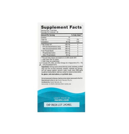 Omega-3 Phospholipids 60 capsule - Nordic Naturals [1]