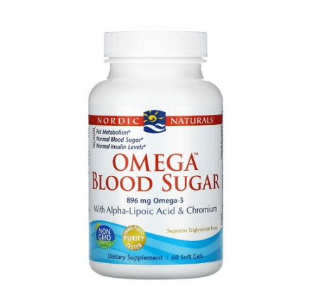 Inima - Omega Blood Sugar 44 mg with Alpha Lipoic Acid & Chromium 60 Soft Gels - Nordic Naturals
