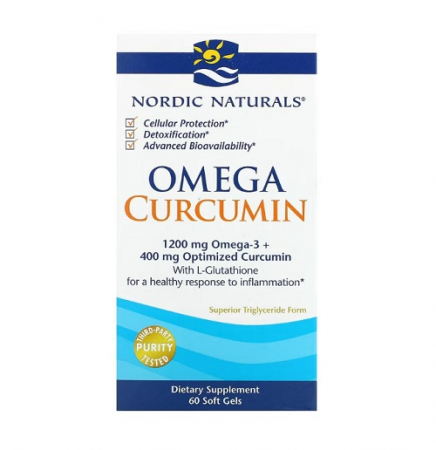 Antioxidanti - Omega Curcumin 1200 mg 60 Capsule - Nordic Naturals