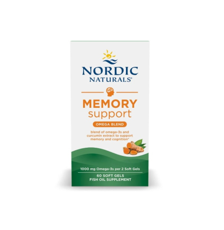 Omega & Ulei De Peste - Omega Memory with Curcumin 60 Soft Gels - Nordic Naturals