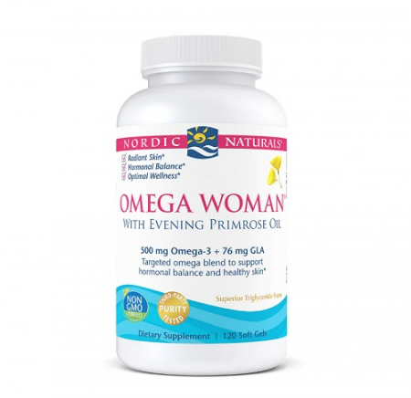 Omega & Ulei De Peste - Omega Woman with Evening Primrose Oil 120 capsule - Nordic Naturals