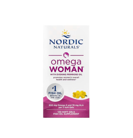 Pentru Femei - Omega Woman with Evening Primrose Oil 120 capsule - Nordic Naturals