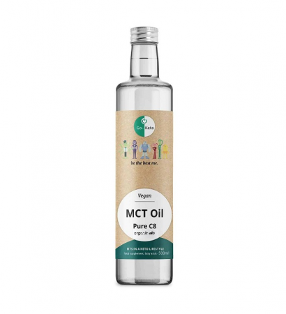 Keto - Organic-Bio MCT Oil Keto Pure Coconut C8 500ml - Go-Keto
