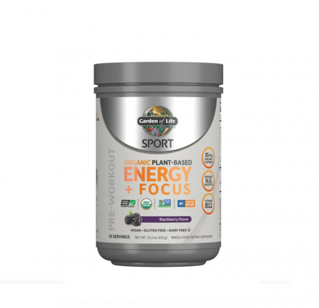 Performanta - Organic Plant-Based Energy + Focus Pre-Workout Blackberry Cherry 432g - Garden of Life