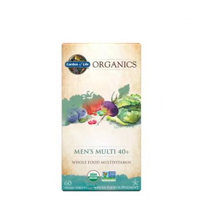 Vitamina B - Organics Men's Multi 40+ 60 tablete - Garden of Life