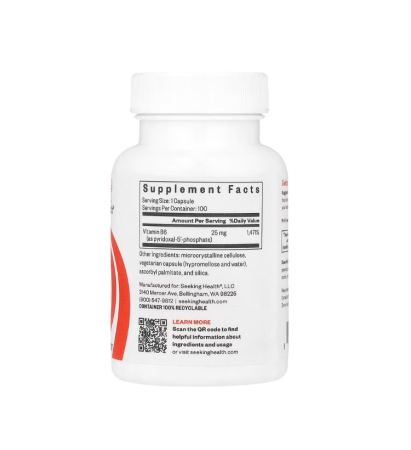 P-5-P 25mg 100 Vegetarian Capsules - Seeking Health [1]