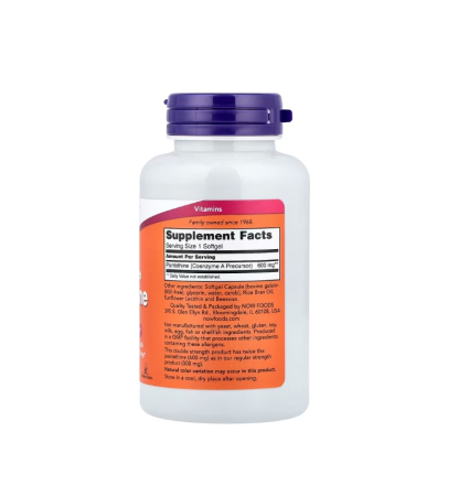 Pantethine 600mg 60 capsule moi - NOW Foods [1]