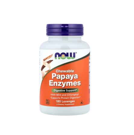 NOW Foods - Papaya Enzymes 180 lozenges - NOW Foods