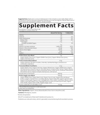 Perfect Food Super Green Formula, Powder 300 grame - Garden of Life [1]