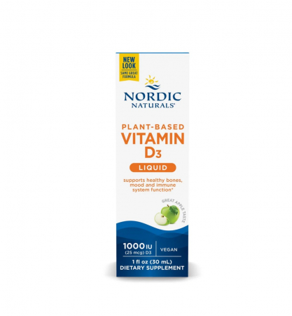 Stres & Stare De Spirit - Plant-Based Liquid Vitamin D3 1000IU 30ml - Nordic Naturals