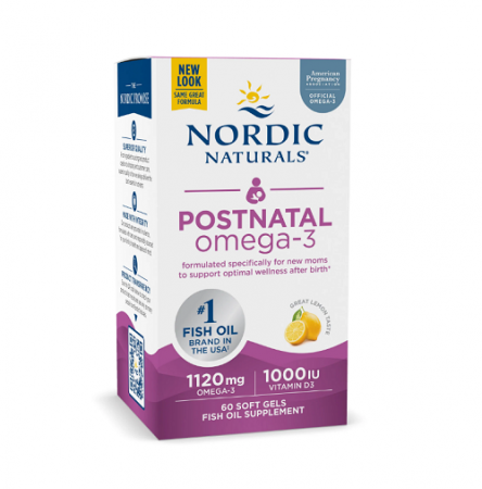 Omega & Ulei De Peste - Postnatal Omega-3 1120mg Lemon
