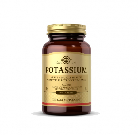 Solgar - Potassium 99mg 100 tablete - Solgar