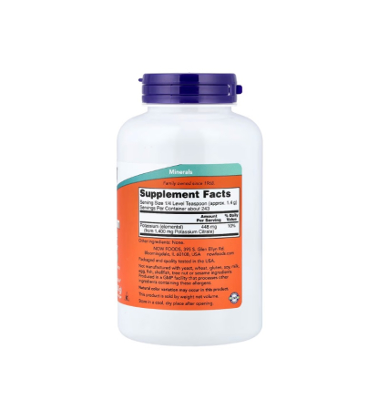 Potassium Citrate Pure Powder 340g - NOW Foods [1]
