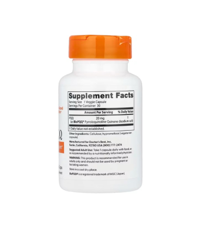 PQQ 20mg 30 capsule - Doctor's Best [1]