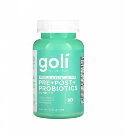 Pentru Digestie - Pre + Post + Probiotics Gummies 60 jeleuri - Goli