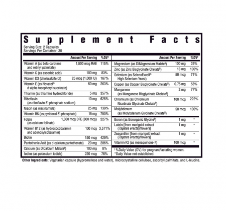 Prenatal Essentials MF 60 Capsule - Seeking Health [1]