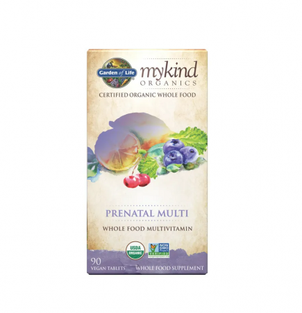 Pentru Femei - Prenatal Multi Mykind Organics 90 tablete - Garden of Life