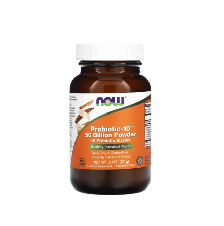 NOW Foods - Probiotic-10 50 Billion Powder 57g - NOW Foods