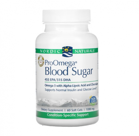 Nordic Naturals - ProOmega Blood Sugar 1000mg 60 Softgels - Nordic Naturals