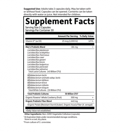 Prostate+ Dr. Formulated Probiotics 60 Capsule - Garden of Life [1]