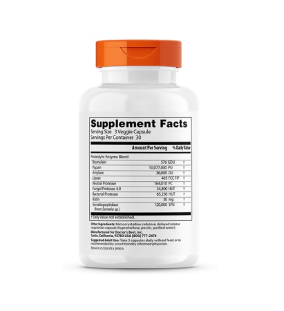Proteolytic Enzymes Delayed Release 90 Capsule - Doctor's Best [1]