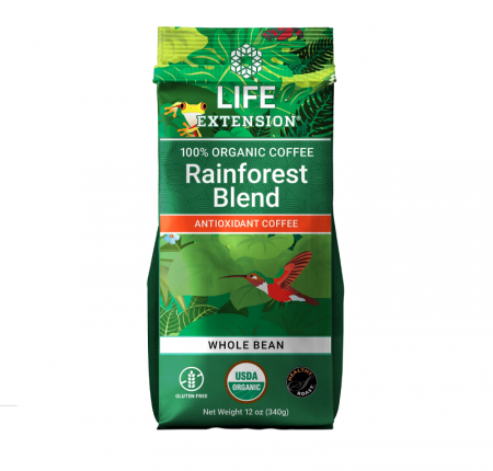 Anti-Imbatranire - Rainforest Blend Antioxidant Coffee 340g - Life Extension