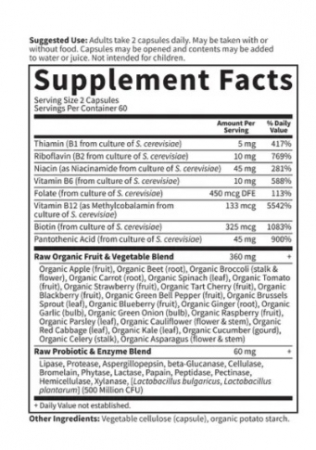 Raw B-Complex Vitamin Code 120 Capsules - Garden Of Life [1]