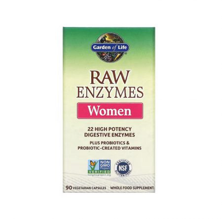 Imunitate - RAW Enzymes Women 90 capsule - Garden of Life