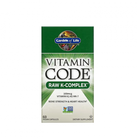 Vitamina K - RAW K-Complex Vitamin Code 60 Capsule - Garden of Life
