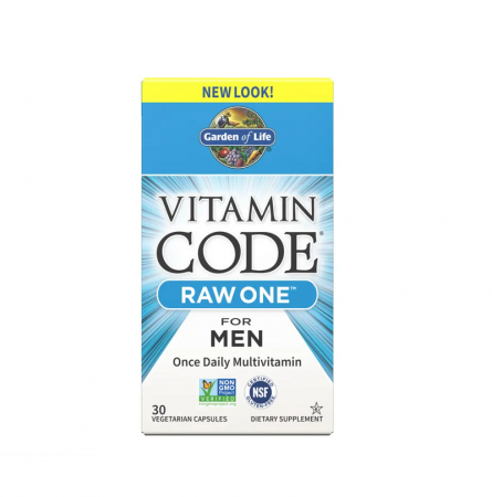 Pentru Digestie - RAW One For Men Vitamin Code 30 Capsule - Garden of Life