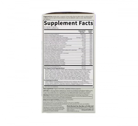 Raw Prenatal Vitamin Code 180 Capsule - Garden of Life [1]