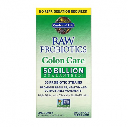 Multivitamine - RAW Probiotics Colon Care 30Capsule - Garden of Life