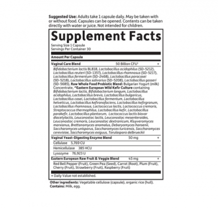 Raw Probiotics Vaginal Care Shelf-Stable 30 Capsule - Garden Of Life [1]