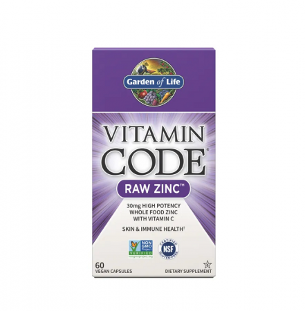 Rinichi &Vezica Urinara - RAW Zinc Vitamin Code 60 Capsule - Garden of Life